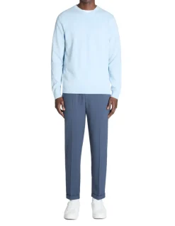 Celio Pull col V 100% coton - bleu clair^Homme Pulls