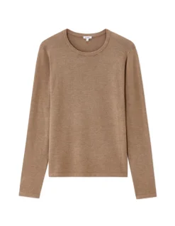 Celio Pull fluide col rond en viscose écovero - marron^Femme Pulls