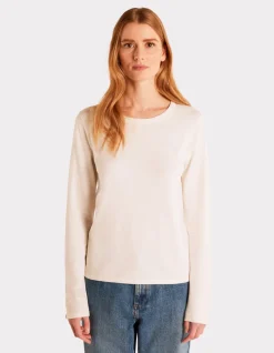 Celio Pull fluide col rond en viscose Ecovero - écru^Femme Pulls