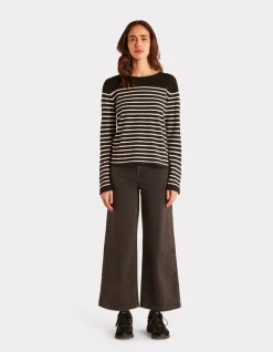 Celio Pull fluide rayé en viscose Ecovero -^Femme Pulls