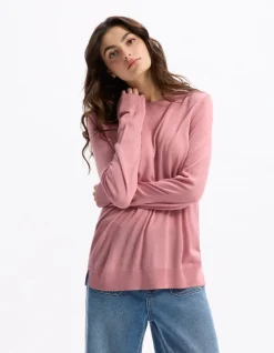 Celio Pull maille fine à manches longues - rose^Femme Pulls