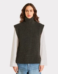 Celio Pull sans manches col roulé -^Femme Pulls