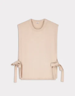 Celio Pull sans manches noué - beige^Femme Pulls