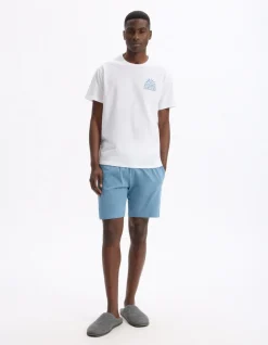 Celio Pyjama long 100% coton - bleu^Homme Pyjamas