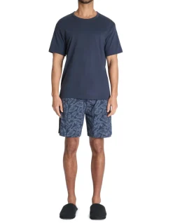 Celio Pyjama short 100% coton - marine^Homme Pyjamas