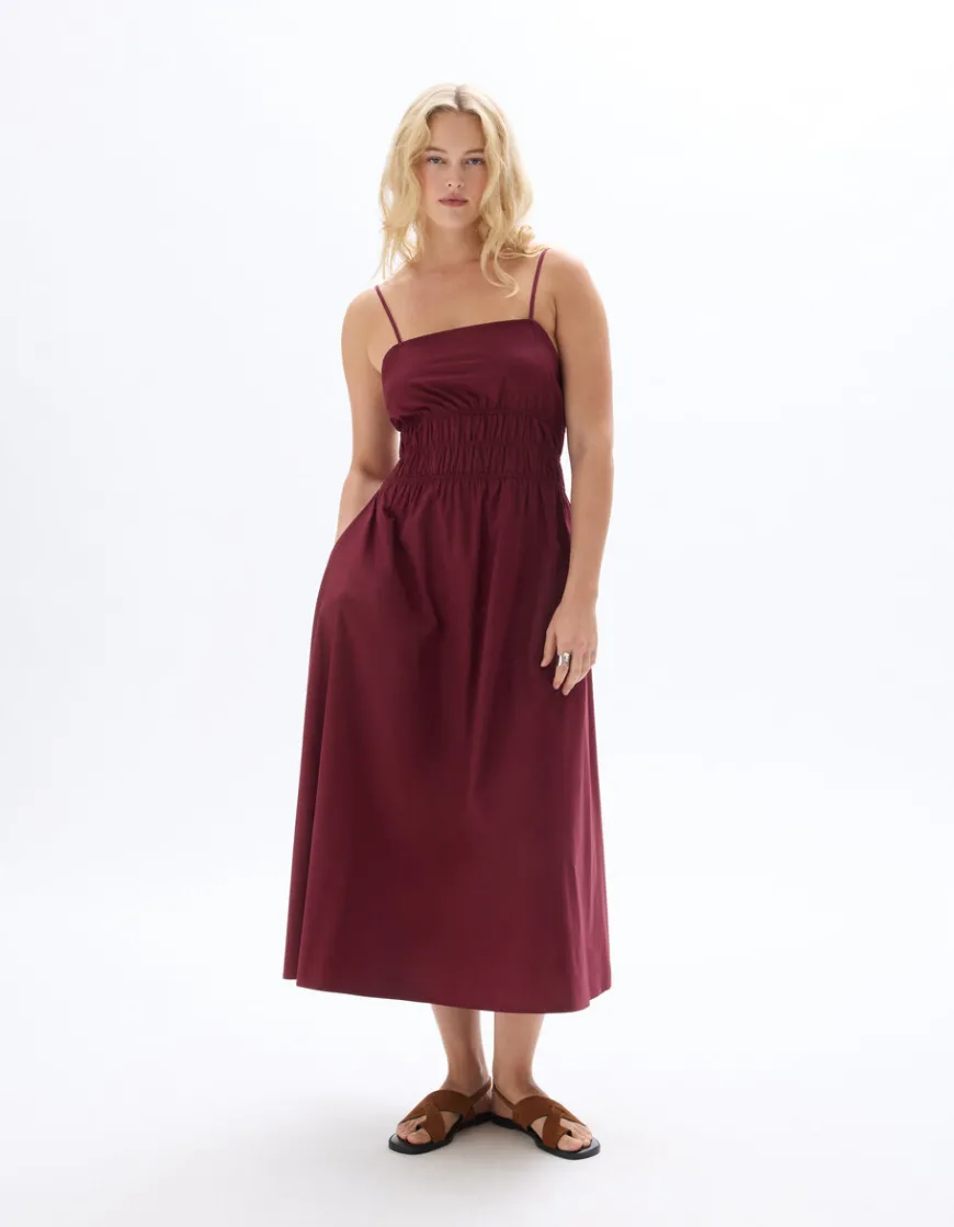 Celio Robe à bretelles cintrée - violet^Femme Robes|Robes