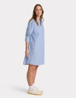 Celio Robe à col mao à rayures -^Femme Robes|Robes