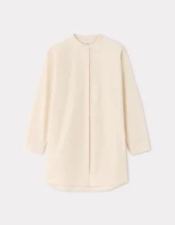 Celio Robe courte à col mao - beige^Femme Robes|Robes