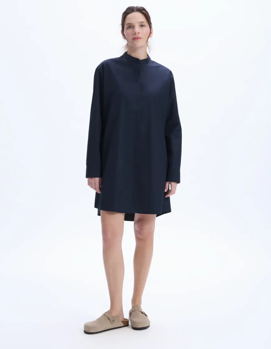 Celio Robe courte à col mao -^Femme Robes|Robes