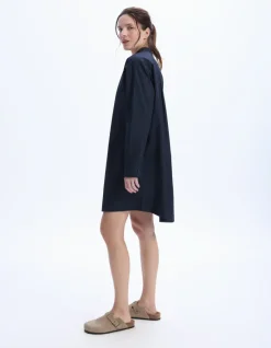 Celio Robe courte à col mao -^Femme Robes|Robes