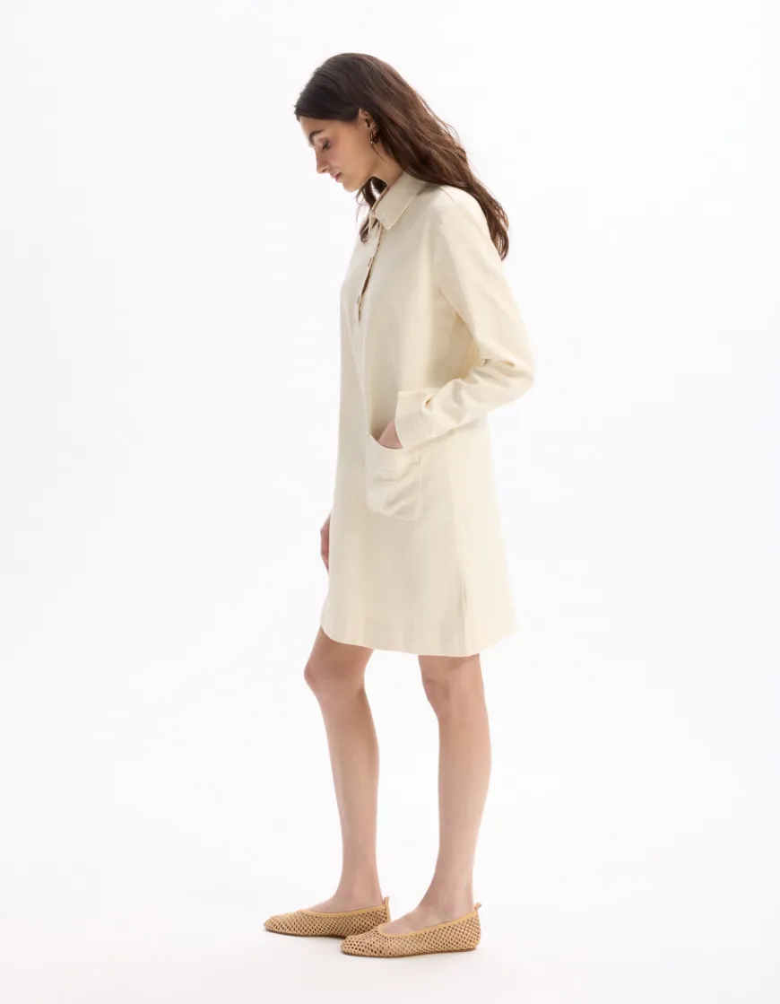 Celio Robe courte en flat - beige^Femme Robes|Robes