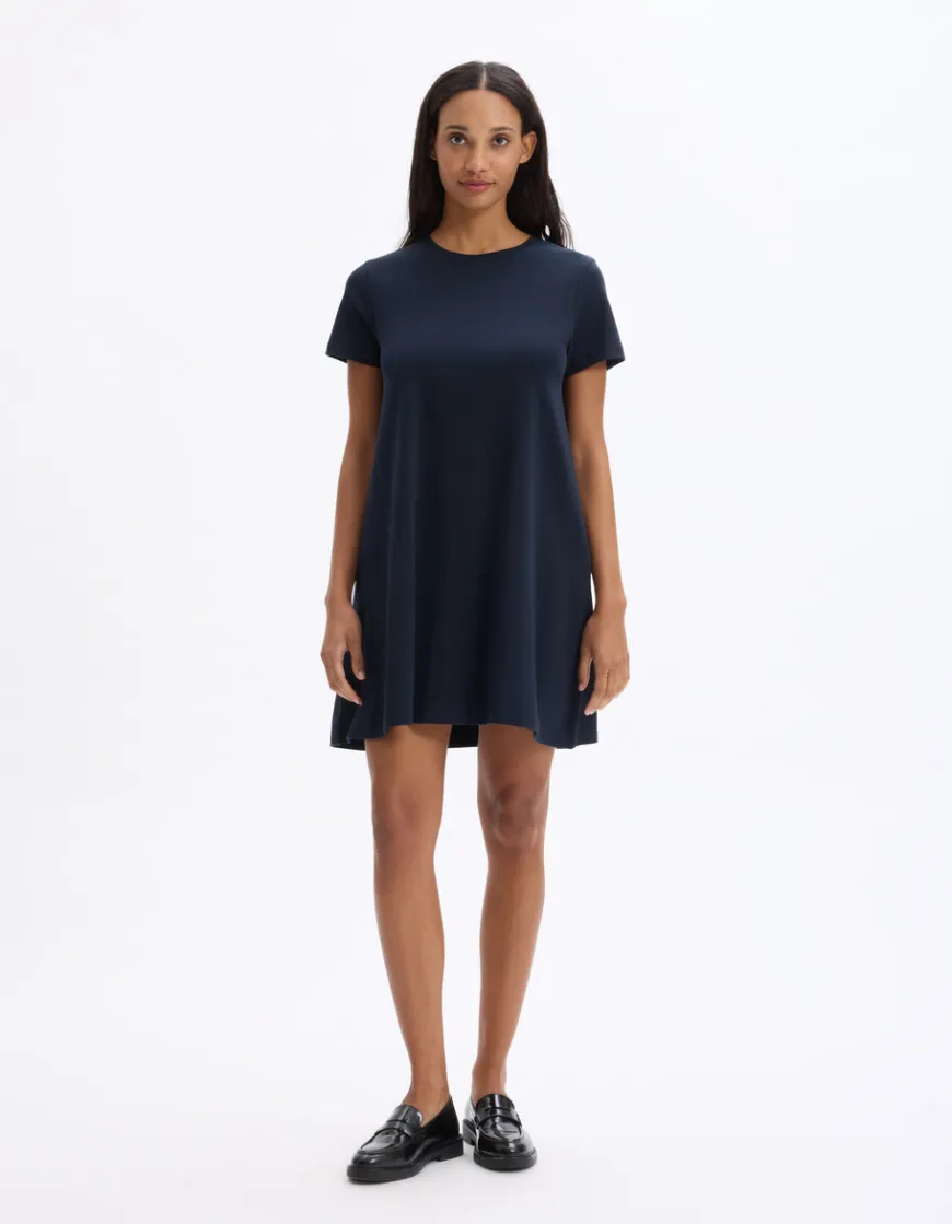 Celio Robe courte en coton -^Femme Les Essentiels Aux Meilleurs Prix|Robes