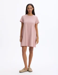 Celio Robe courte en coton - rose^Femme Robes|Robes