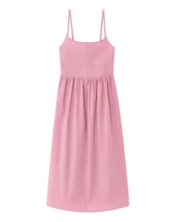 Celio Robe fluide longue à bretelles - rose^Femme Robes|Robes