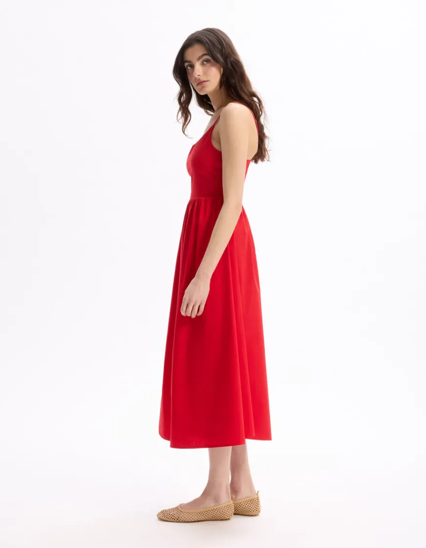 Celio Robe fluide longue à bretelle -^Femme Les Meilleures Ventes|Robes