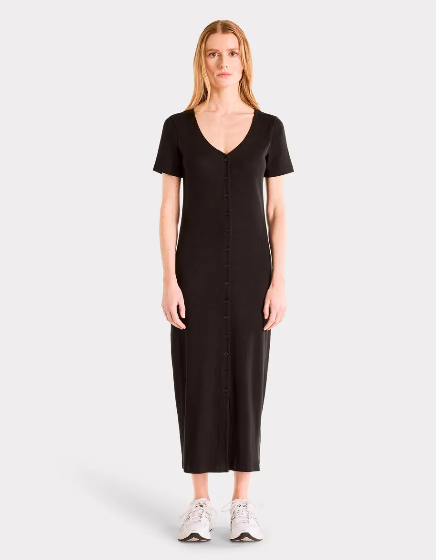 Celio Robe longue côtelée boutonnée -^Femme Robes|Robes