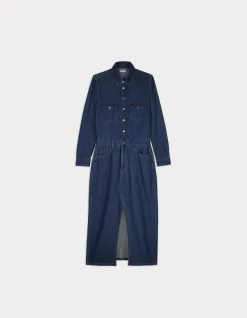 Celio Robe longue en denim - bleu^Femme Les Meilleures Ventes|Robes