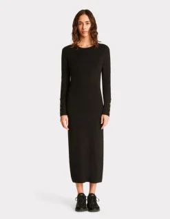 Celio Robe longue en maille côtelée -^Femme Robes|Robes