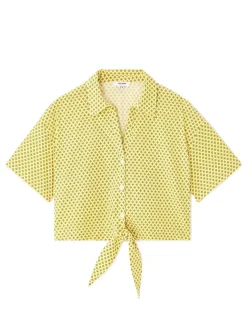 Celio Saint-Tropez - Chemise courte jaune^Femme Les Ensembles