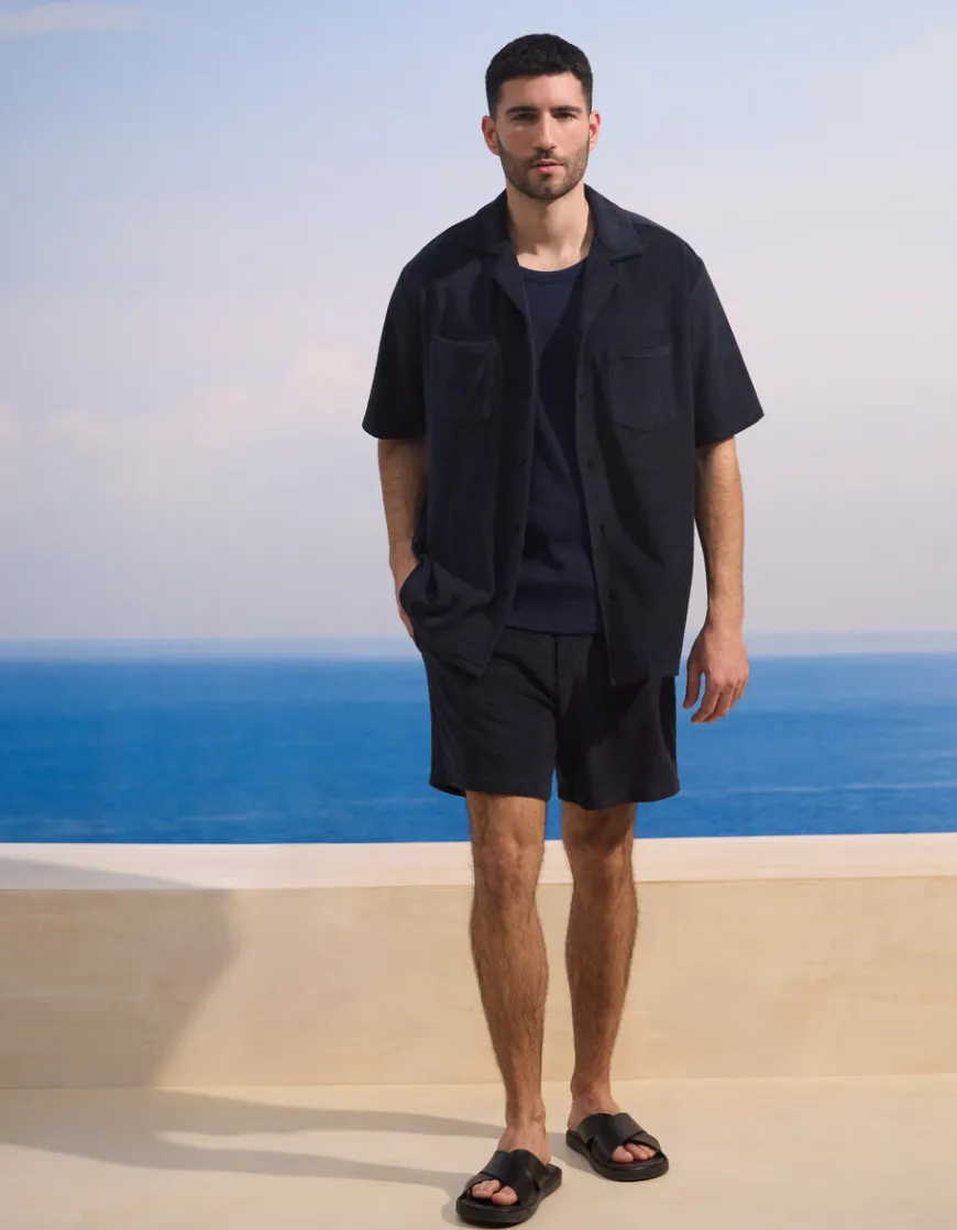 Celio Saint-Tropez - Chemise marine en éponge^Homme Collabs