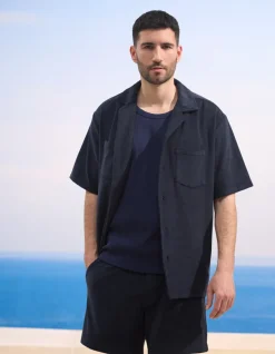 Celio Saint-Tropez - Chemise marine en éponge^Homme Collabs