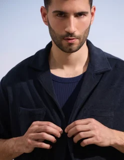 Celio Saint-Tropez - Chemise marine en éponge^Homme Collabs