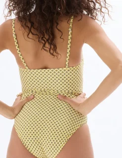 Celio Saint-Tropez - Maillot de bain 1 pièce jaune^Femme Maillots De Bain
