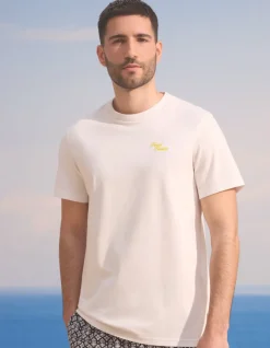 Celio Saint-Tropez - T-shirt blanc 100% coton^Homme Collabs|T-Shirts