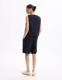 Celio Short droit habillé à rayures -^Femme Les Tailleurs|Jupes & Shorts