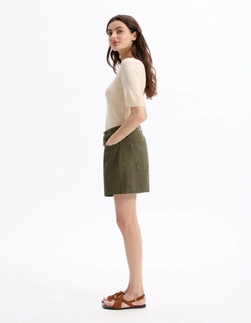Celio Short flat - vert^Femme Les Essentiels Aux Meilleurs Prix|Jupes & Shorts