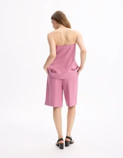 Celio Short habillé droit - rose^Femme Les Tailleurs|Jupes & Shorts