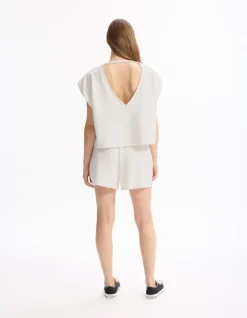 Celio Short large - écru^Femme Sportswear|Jupes & Shorts