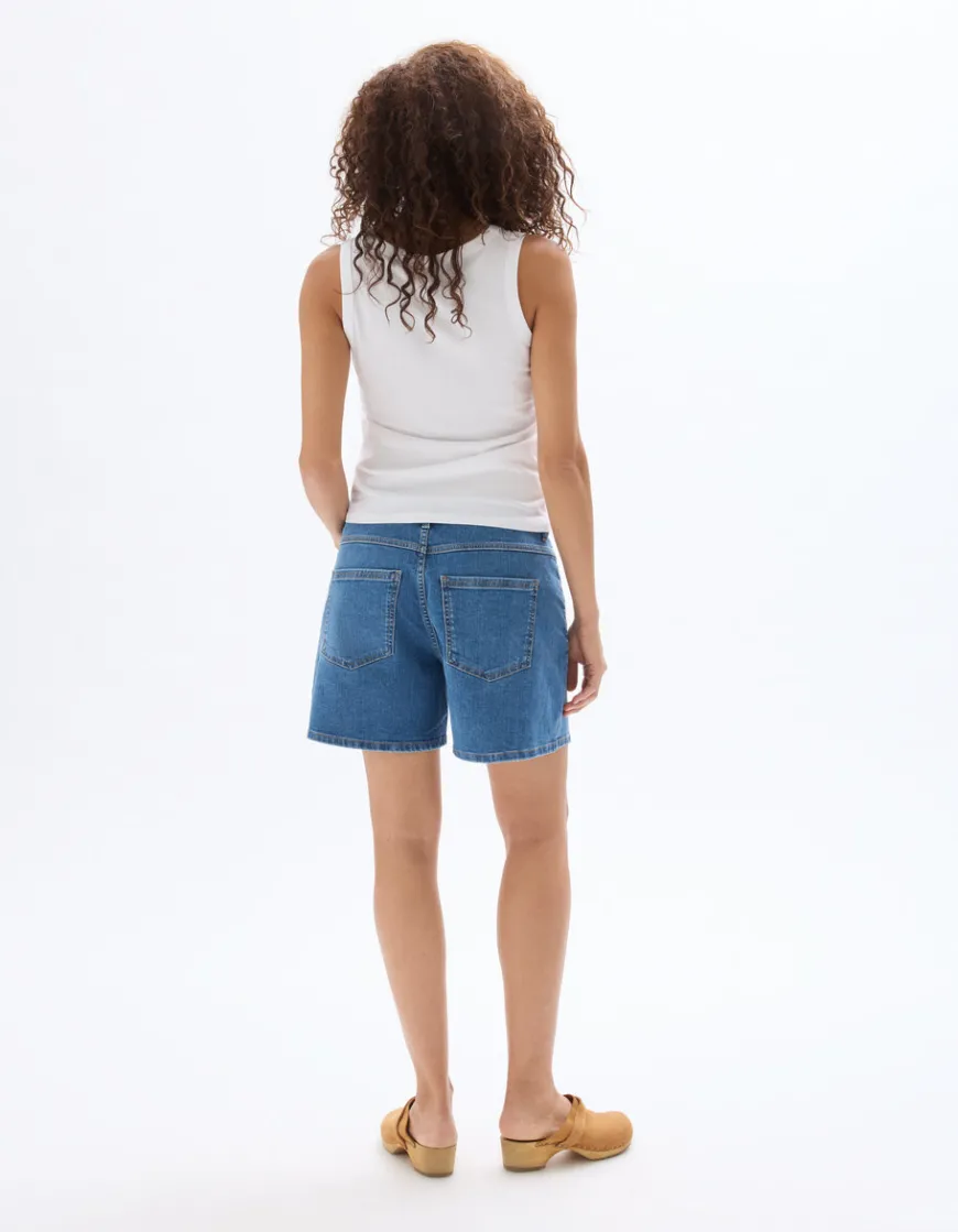 Celio Short yoyo 2 tailles ajustables - bleu^Femme Jupes & Shorts