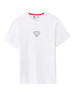 Celio Superman - T-shirt blanc et noir^Homme T-Shirts|Collabs