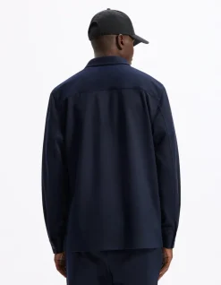 Celio Surchemise texturée 2 poches - marine^Homme Chemises|Costumes Casual