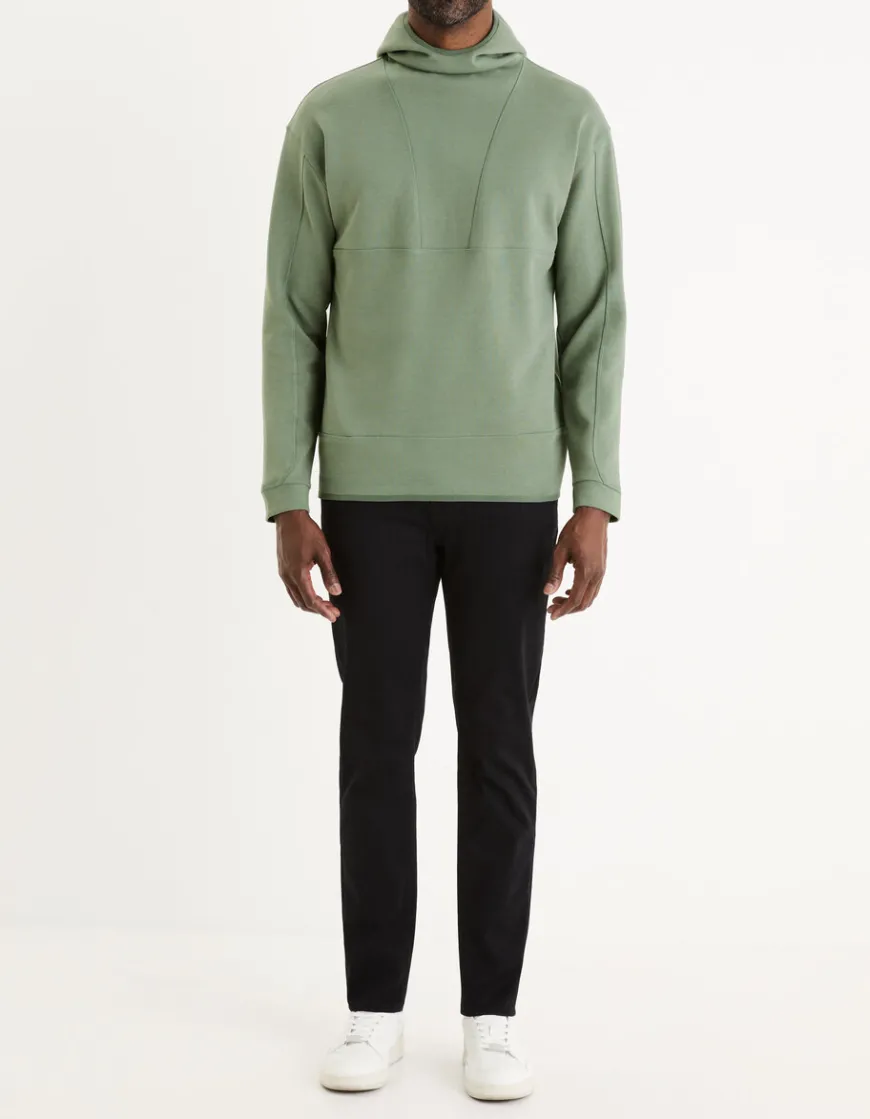 Celio Sweat à capuche - vert^Homme Jogness|Sweats