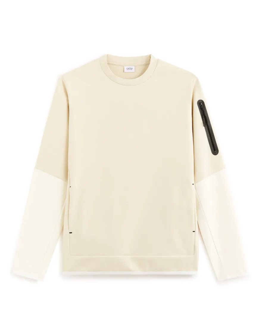 Celio Sweat col rond - écru^Homme Sweats