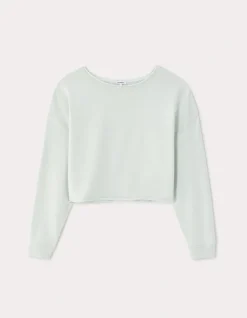 Celio Sweat crop en terry - vert^Femme Sportswear|Pulls