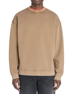 Celio Sweat oversize col rond coton mélangé - taupe^Homme Jogness|Sweats