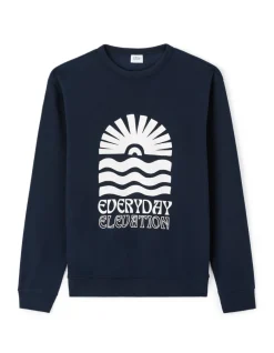 Celio Sweat regular col rond coton mélangé - marine^Homme Sweats