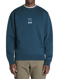 Celio Sweat regular col rond coton mélangé - bleu^Homme Sweats