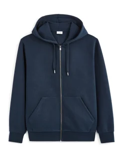 Celio Sweat zippé à capuche - marine^Homme Sweats