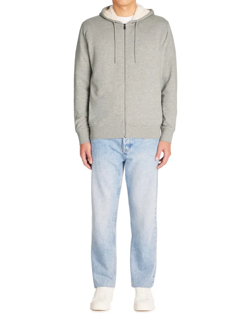 Celio Sweat zippé àcapuche coton mélangé - gris chiné^Homme Sweats