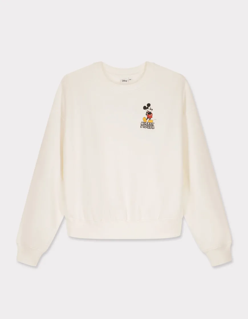 Celio Sweatshirt avec print MICKEY - écru^Femme Pulls