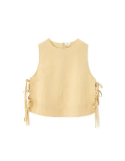 Celio Top avec liens côtés - jaune^Femme Chemises & Blouses|T-Shirts & Tops