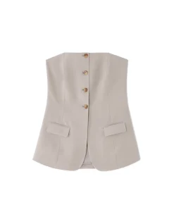 Celio Top bustier - beige^Femme Chemises & Blouses|T-Shirts & Tops