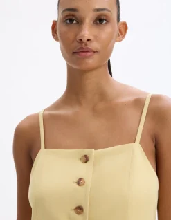 Celio Top habillé à bretelle - jaune^Femme Chemises & Blouses|T-Shirts & Tops
