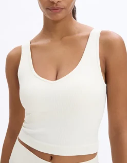 Celio Top sans coutures - écru^Femme Sportswear|Loungewear