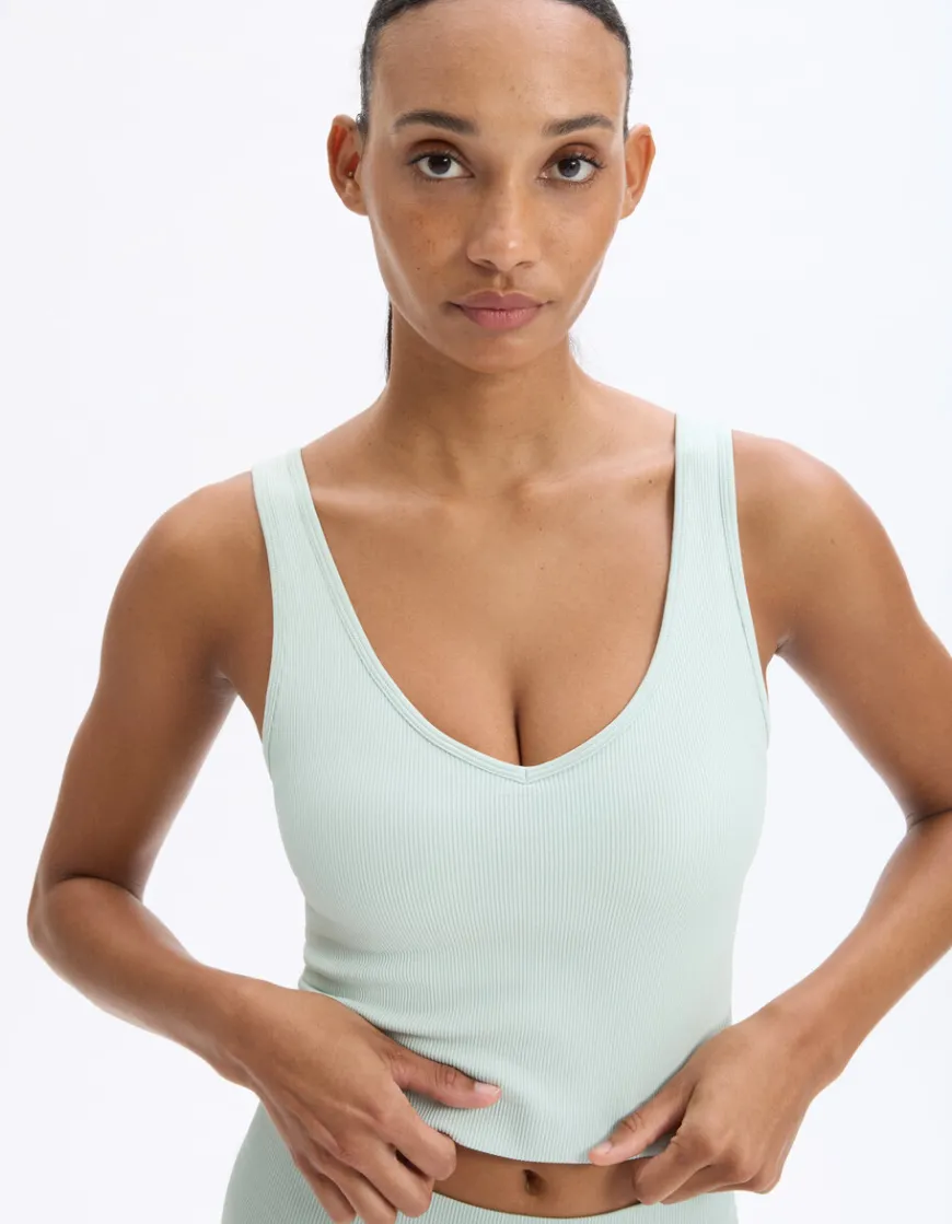 Celio Top sans coutures - vert^Femme Sportswear|Loungewear