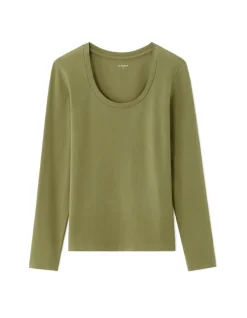Celio T-shirt ajusté à manches longues - vert^Femme T-Shirts & Tops